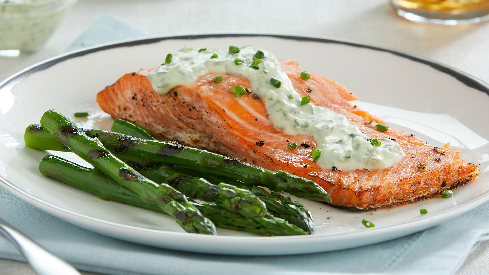 Salmon With Spring Green Cream Sauce - Keller's Creamery